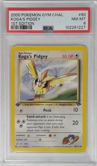 V1734: 2000: Koga's Pidgey: 80/132: 1ST Edition: Gym Challenge: PSA: 8: NM-MT: 102261227